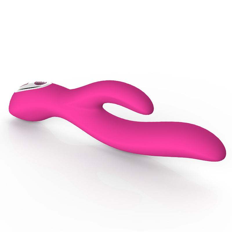 Zone genopladelig silikone rabbit vibrator i pink med ergonomisk design og blød overflade