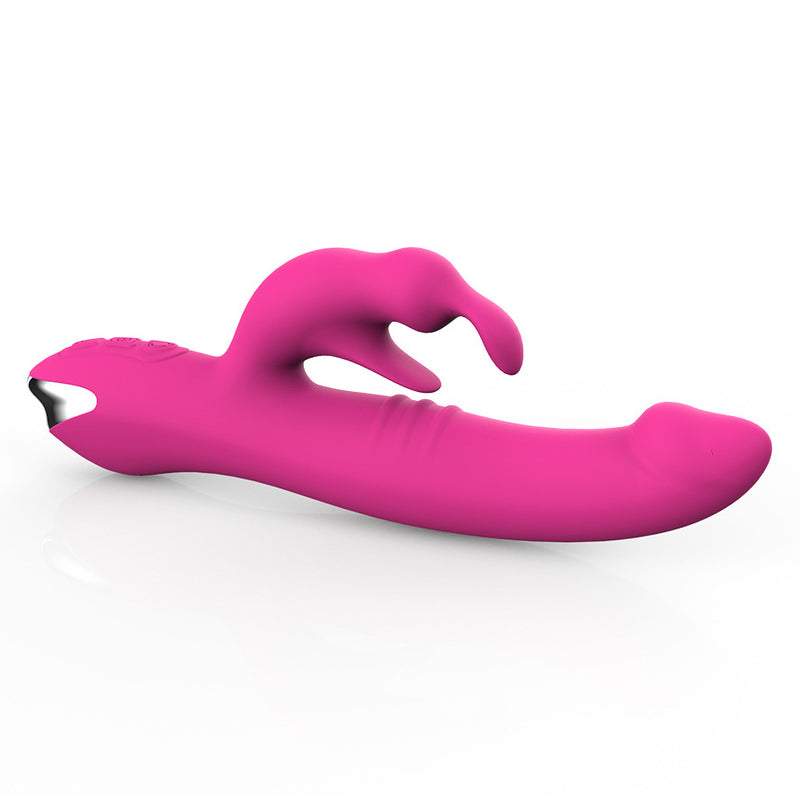 Paula Rotary Vibrator i lyserød silikone med roterende funktion og ergonomisk design for intens nydelse.