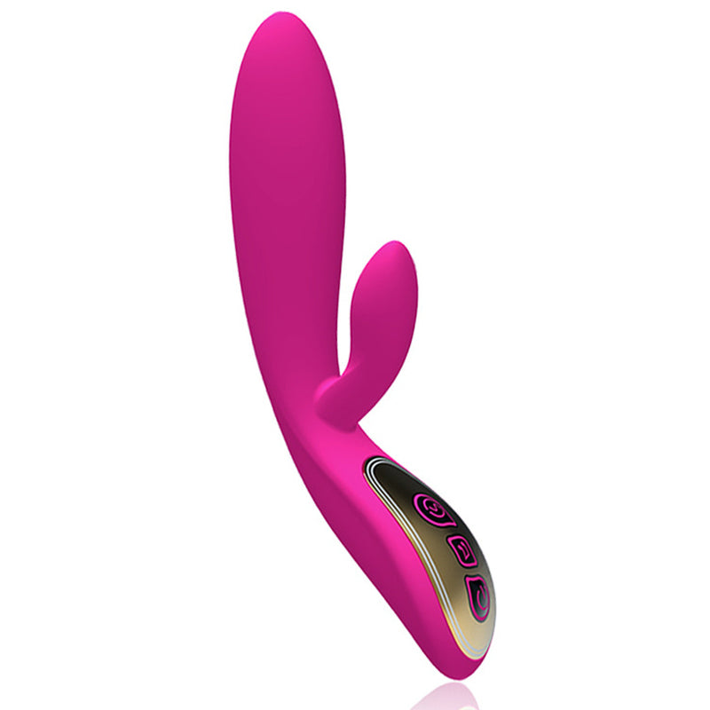 Doreen Silicone G-spot Rabbit Vibe i pink silikone til simultan stimulering af G-punkt og klitoris.