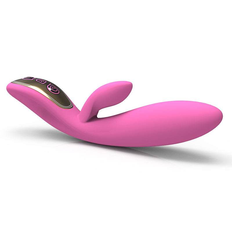 Doreen Silicone G-spot Rabbit Vibe i lyserød med blød silikone til intens G-punkt og klitorisstimulation.