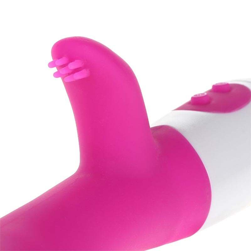 G-spot Dual Vibrerende Stick i rosa silikone med to motorer til intens stimulation