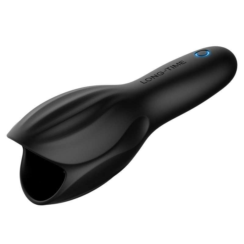 Sort Men Prolong Endurance vibrator i blødt silikone til forlængelse af seksuel udholdenhed.