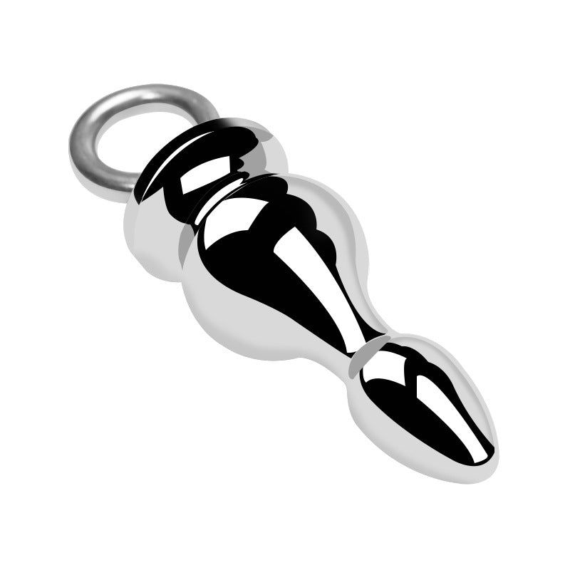 Anal Trainer i Aluminium med Ringe - Sølv