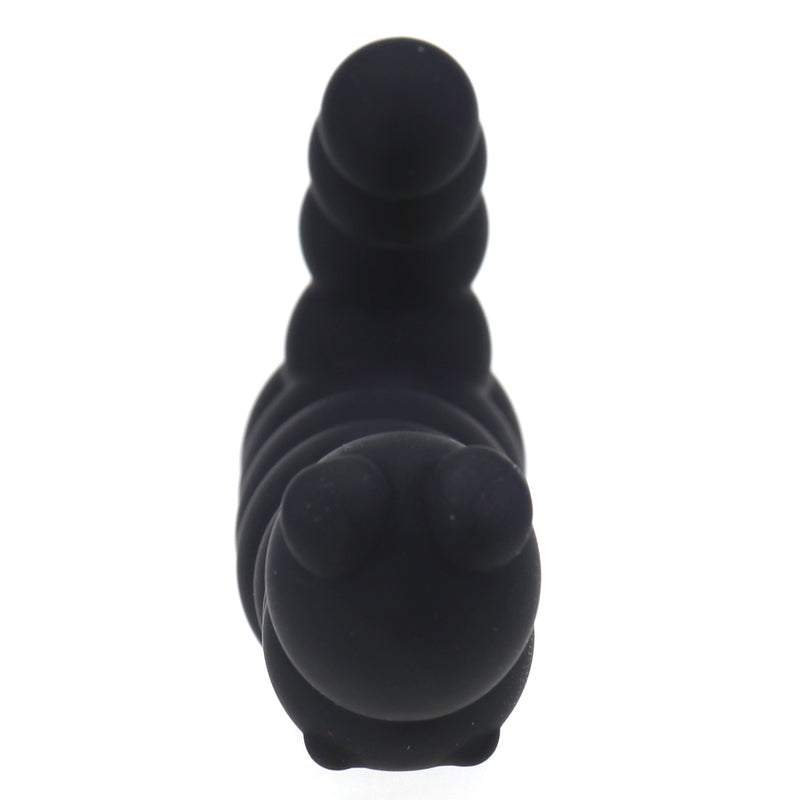 sort Mini Caterpillar G-spot vibrator i blød silikone med kompakt design til målrettet stimulering